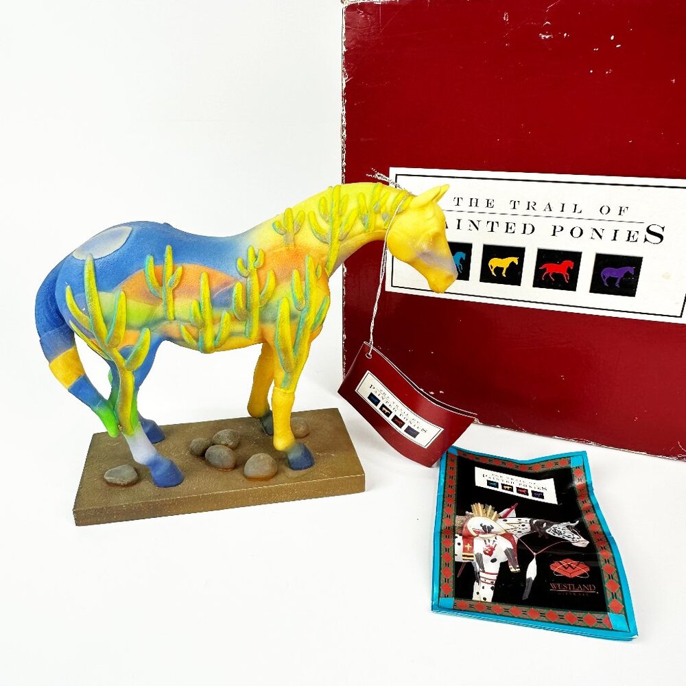 Trail of Painted Ponies 2005 ~ SAGUARO STALLION #1523 ~ Cactus 2E w/ Box & Tag
